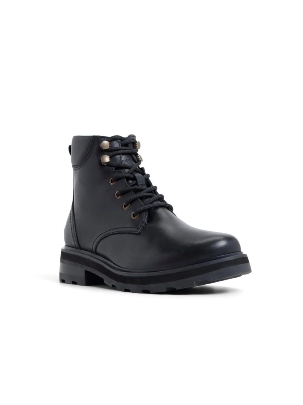 Leather Lace-Up Combat Boots